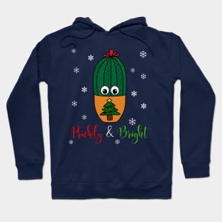 Prickly And Bright - Cactus In Christmas Tree Pot Hoodie